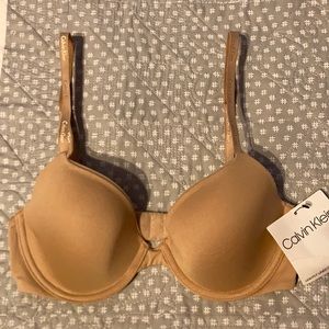 Calvin Klein Nude Lightly Lined Demi Bra 32B